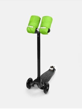 Neon Green 7AM warmmuffs Handlebar Mitts for Kids Scooter